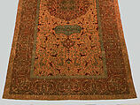 The Anhalt Medallion Carpet, Cotton (warp), silk (weft), wool (pile); asymmetrically knotted pile