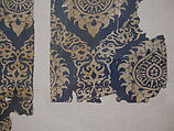 Textile Fragment with Ogival Pattern, Silk; lampas