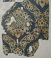 Textile Fragment with Ogival Pattern, Silk; lampas