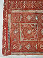 Sari, Cotton and metal wrapped thread; printedSelvage: brocaded