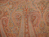 Shawl, Wool; embroidered