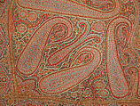 Shawl, Wool; embroidered