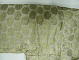 Coat, Silk, metal wrapped thread; twill weave, brocaded, applied decorative braid and enclosure