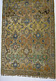 Polonaise Carpet, Cotton (warp and weft), silk (weft and pile), metal wrapped thread; asymmetrically knotted pile, brocaded