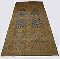 'Polonaise' Carpet, Cotton (warp and weft), silk (weft and pile), metal wrapped thread; asymmetrically knotted pile, brocaded