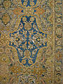 'Polonaise' Carpet, Cotton (warp and weft), silk (weft and pile), metal wrapped thread; asymmetrically knotted pile, brocaded