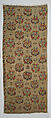 Fragment of a Cover, Linen; embroidered