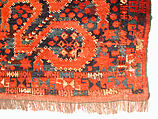 Carpet, Wool (warp, weft and pile); asymmetrically knotted pile