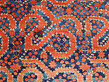 Carpet, Wool (warp, weft and pile); asymmetrically knotted pile