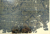 Textile with Birds and Horned Quadrupeds Flanking a Tree of Life, Silk; warp faced plain weave