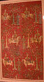 Safavid Courtiers Leading Georgian Captives, Silk, metal wrapped thread; lampas