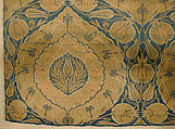 Textile Fragment, Silk, metal wrapped thread; lampas (kemha)