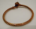 Bracelet, One of a Pair, Gold wire