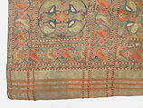 Shawl (Chaddar), Silk and metal wrapped thread
