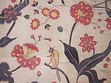 Bed Cover or Wall Hanging, Cotton, silk; plain weave, embroidered, originally quilted