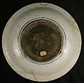 Dish with a Portrait of a Man, Stonepaste; painted in blue under transparent glaze (Kubachi ware)