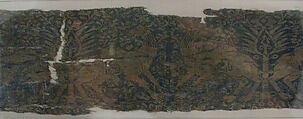 Textile with Confronted Camels Bearing the Invocation "O Compassionate", Silk