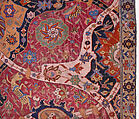 Carpet, Cotton (warp and weft), wool (weft and pile); asymmetrically knotted pile