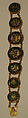 Bracelet, Pierced gold foil over glass (thewa work)