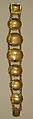Bracelet, Pierced gold foil over glass (thewa work)