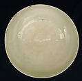 White Bowl, Stonepaste; incised under transparent glaze