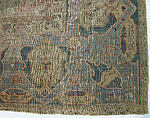 Carpet, Cotton (warp and weft), wool (pile); asymmetrically knotted pile
