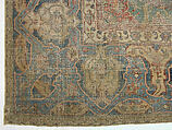 Carpet, Cotton (warp and weft), wool (pile); asymmetrically knotted pile