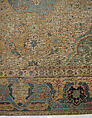 Carpet, Cotton (warp and weft), wool (pile); asymmetrically knotted pile