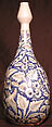 Bottle, Earthenware; glazed