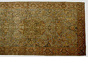 Carpet, Silk, metal wrapped thread