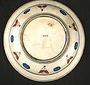 Dish, Stonepaste; polychrome-painted under transparent glaze
