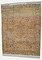 Carpet, Silk, gold and silver wrapped thread