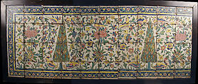 Tile Panel, Stonepaste; painted and glazed