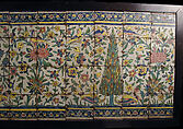 Tile Panel, Stonepaste; painted and glazed