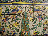 Tile Panel, Stonepaste; painted and glazed