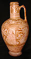 Ewer, Stonepaste; luster-painted on opaque white glaze