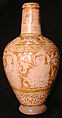 Ewer, Stonepaste; luster-painted on opaque white glaze