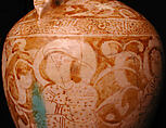 Ewer, Stonepaste; luster-painted on opaque white glaze