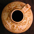 Ewer, Stonepaste; luster-painted on opaque white glaze