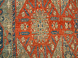 'Chessboard' Carpet, Animal hair (warp and pile), wool (weft); asymmetrically knotted pile