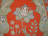 Cover or Hanging, Wool, silk, metal wrapped thread; twill weave, embroidered