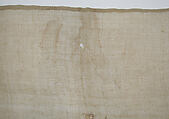Towel End, Linen, silk; plain weave, embroidered