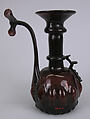 Ewer, Glass; mold blown with applied decoration