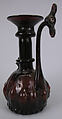 Ewer, Glass; mold blown with applied decoration