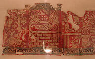 Fragmentary Band with Scenes from the Infancy of Christ, Wool, linen, silk; warp-faced compound twill