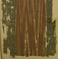 Ikat Textile Fragment, Cotton; resist dyed (ikat), plain weave, brocaded