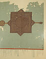 Fragment of a Cover with Geometric and Interlace Decoration, Wool, linen; plain weave, tapestry weave