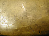 Tray of Yemeni Sultan al-Mu'ayyad ibn Yusuf, Ahmad ibn Husayn al-Mosuli, Brass; inlaid with silver