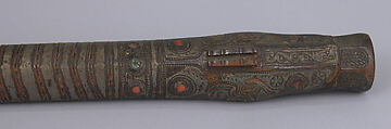 Gun Barrel, Steel, silver, copper, coral, turquoise