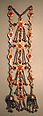 Dorsal Plait Ornament, Silver; fire-gilded with applied decoration, loop-in-loop chains, semispherical bells, table-cut carnelians, and faceted glass stones